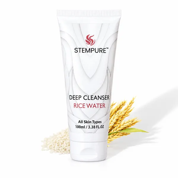 STEMPURE_Deep_Cleanser_Rice_Water_|_Brightening_&_Clarifying_Facial_Wash_|_For_All_Skin_Types_|_100ml_/_3.38_Fl._Oz.