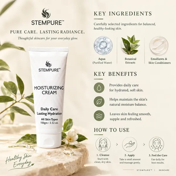 STEMPURE_Daily_Care_Moisturizer_Cream_–_Lasting_Hydration_for_All_Skin_Types_|_100g_(3.52_oz.)