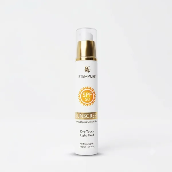 STEMPURE_Sunscreen_SPF_50+_|_Broad_Spectrum_Dry_Touch_Light_Fluid_|_For_All_Skin_Types_|_50g_/_1.76_Fl._Oz.