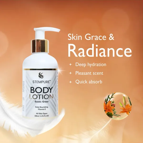 STEMPURE_Luxury_Body_Lotion_|_Exotic_Grace_Fragrance_with_Vitamin_E_|_Daily_Nourishing_Formula_for_All_Skin_Types_|_200ml_/_6.76_Fl._Oz.