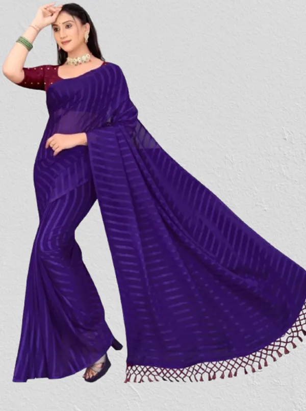 Shree_Shubh_Creation_Self_Design_Saree_With_Attached_Blouse_Art_Silk_Saree_(Purple)