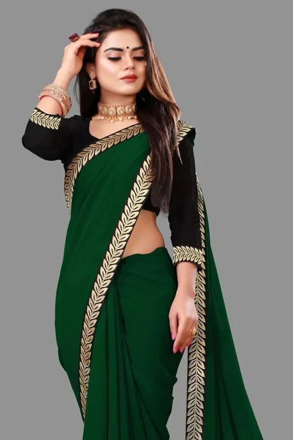 Shree_Shubh_Creation_Solid/Plain_Daily_Wear_Georgette_Saree_(Multicolor)