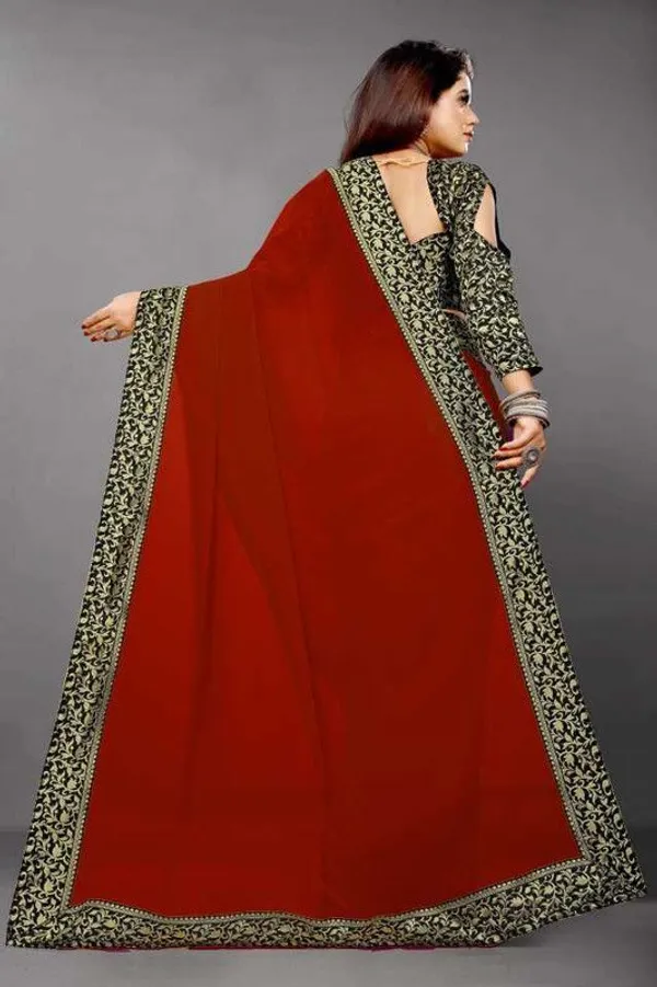Shree_Shubh_Creation_Solid/Plain_Daily_Wear_Georgette_Saree_(Multicolor)