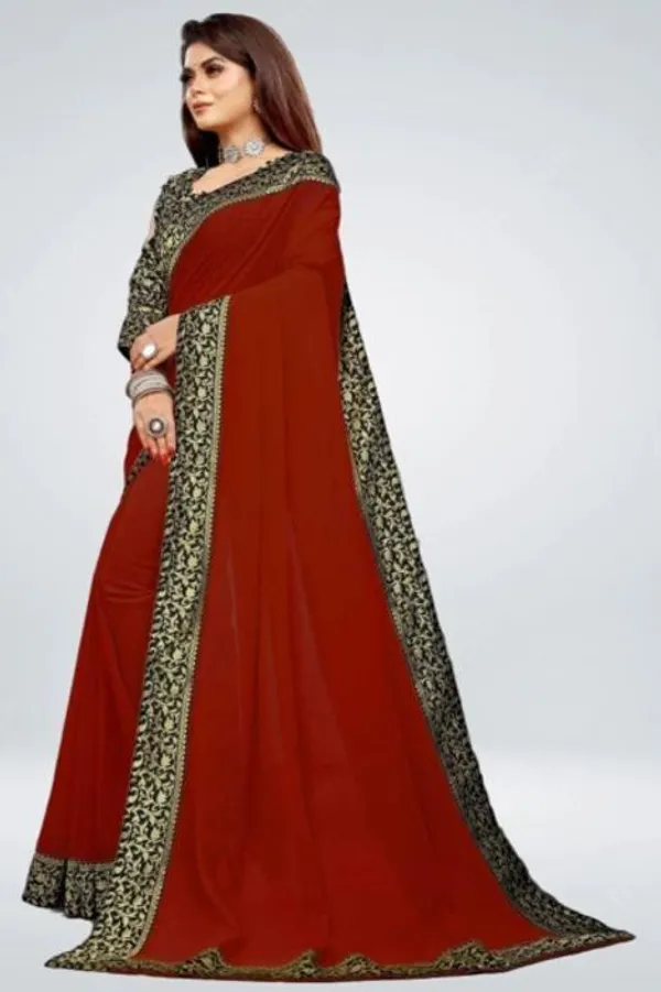 Shree_Shubh_Creation_Solid/Plain_Daily_Wear_Georgette_Saree_(Multicolor)