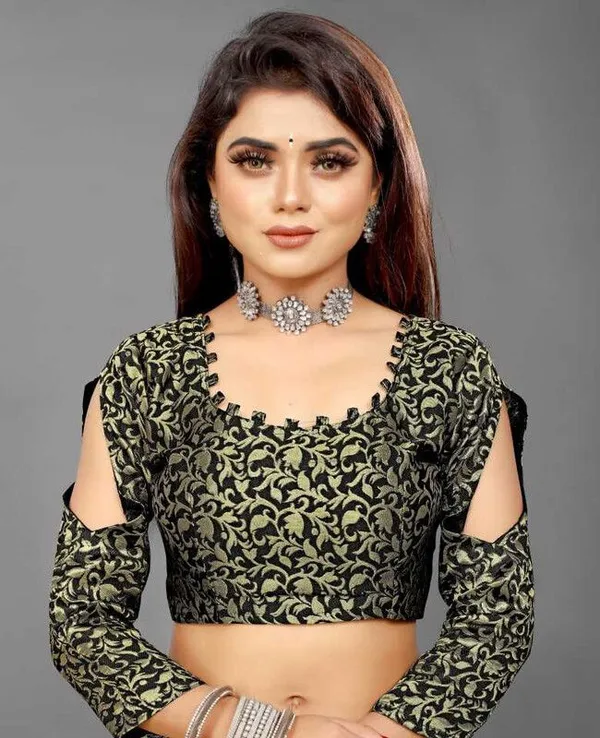 Shree_Shubh_Creation_Solid/Plain_Daily_Wear_Georgette_Saree_(Multicolor)