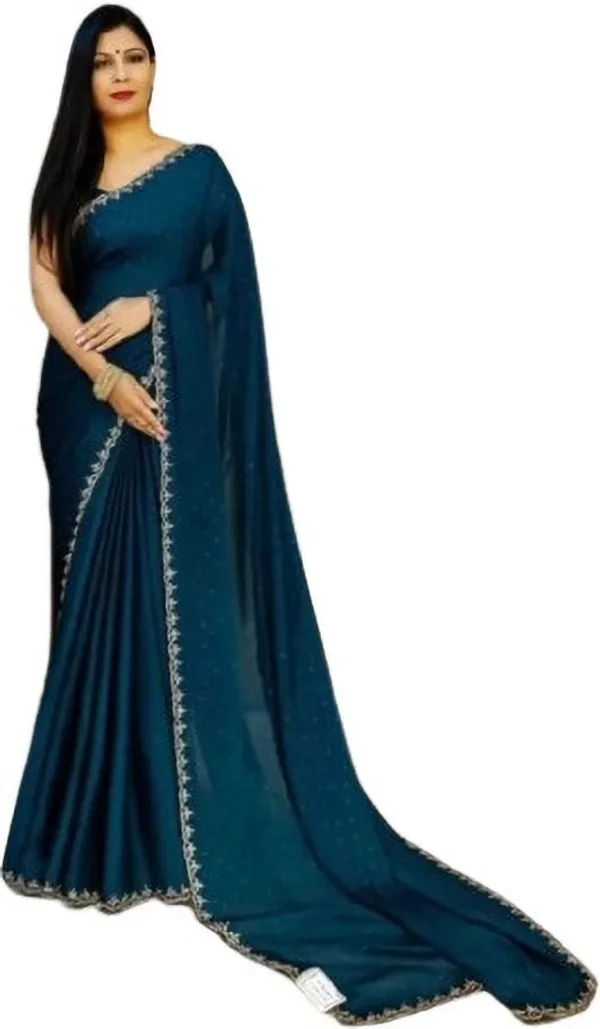 Shree_Shubh_Creation_Self_Design_Saree_With_Attached_Blouse_Art_Silk_Saree_(Blue)