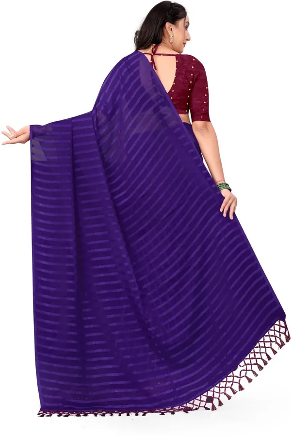 Shree_Shubh_Creation_Self_Design_Saree_With_Attached_Blouse_Art_Silk_Saree_(Purple)