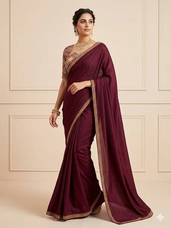 Shree_Shubh_Creation_Embroidered_Bollywood_Georgette_Saree_(Maroon)