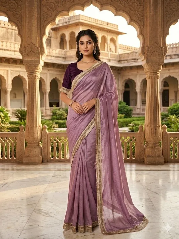 Shree_Shubh_Creation_Woven_Bollywood_Organza_Saree_(Purple)