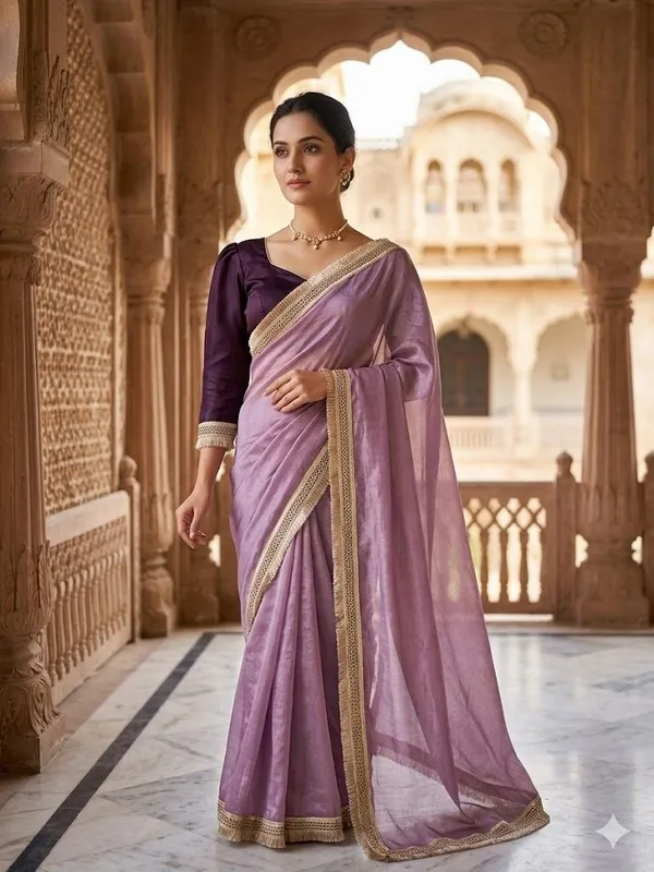 Shree_Shubh_Creation_Woven_Bollywood_Organza_Saree_(Purple)