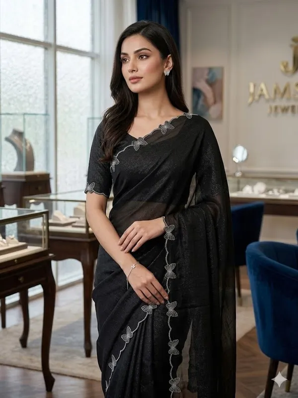 Shree_Shubh_Creation_Printed_Daily_Wear_Georgette_Saree_(Black)