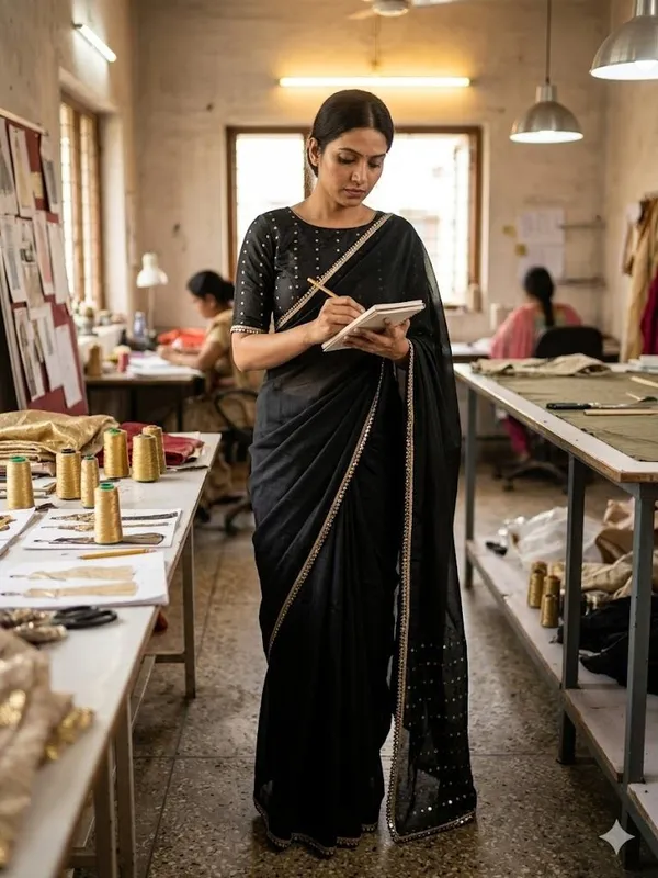 Shree_Shubh_Creation_Self_Design_Daily_Wear_Georgette_Saree_(Black)