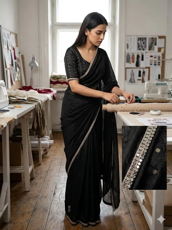 Shree_Shubh_Creation_Self_Design_Daily_Wear_Georgette_Saree_(Black)