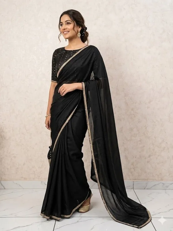 Shree_Shubh_Creation_Self_Design_Daily_Wear_Georgette_Saree_(Black)