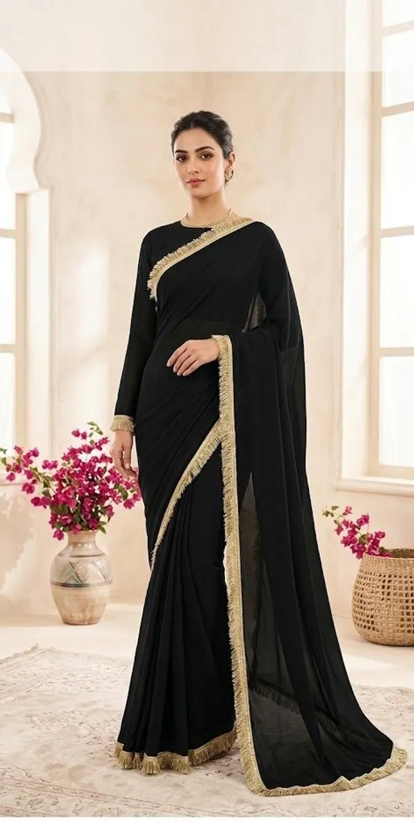 Shree_Shubh_Creation_Embellished_Daily_Wear_Georgette_Saree_(Black)