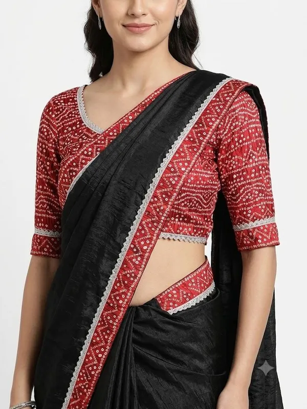 Shree_Shubh_Creation_Self_Design_Bandhani_Chiffon_Saree_(Black)