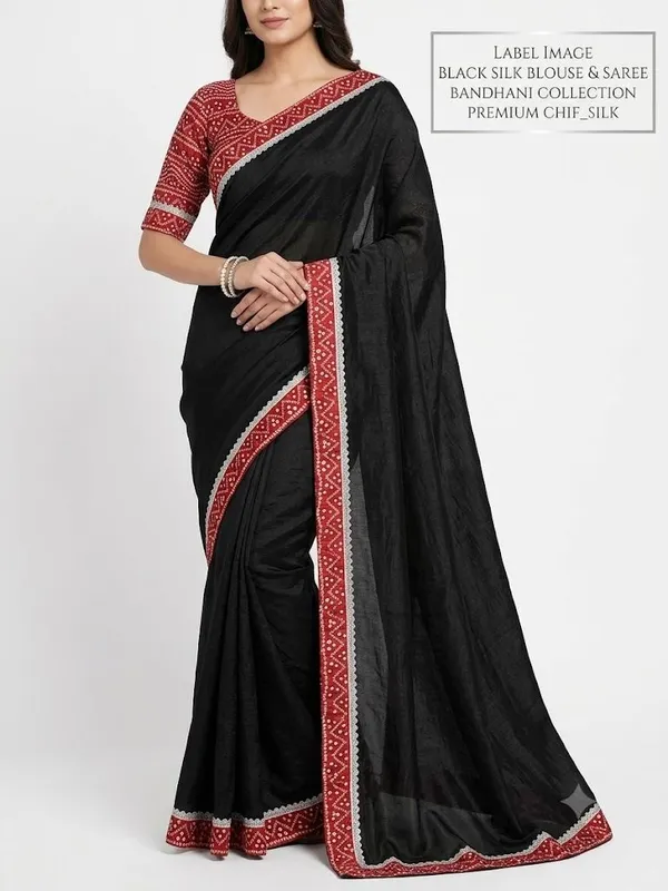 Shree_Shubh_Creation_Self_Design_Bandhani_Chiffon_Saree_(Black)