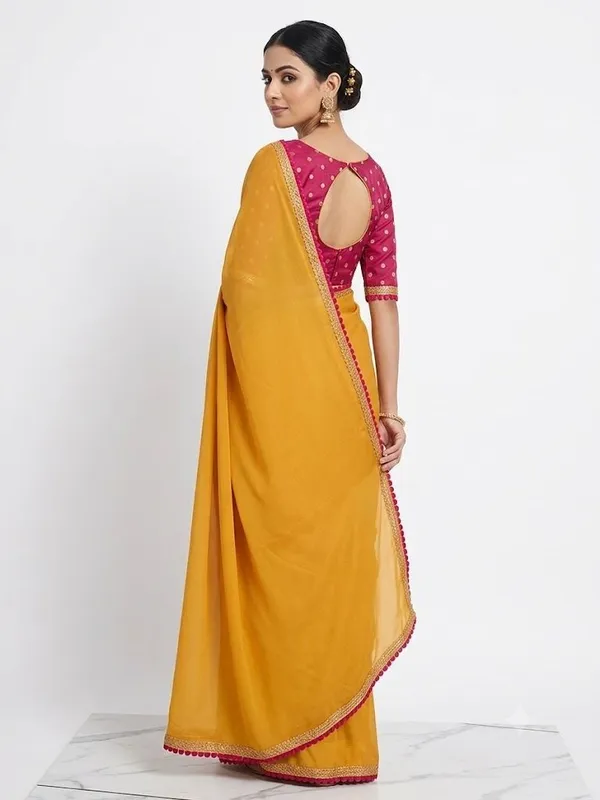 Shree_Shubh_Creation_Self_Design_Bollywood_Georgette_Saree_(Mustard)