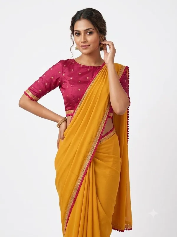 Shree_Shubh_Creation_Self_Design_Bollywood_Georgette_Saree_(Mustard)