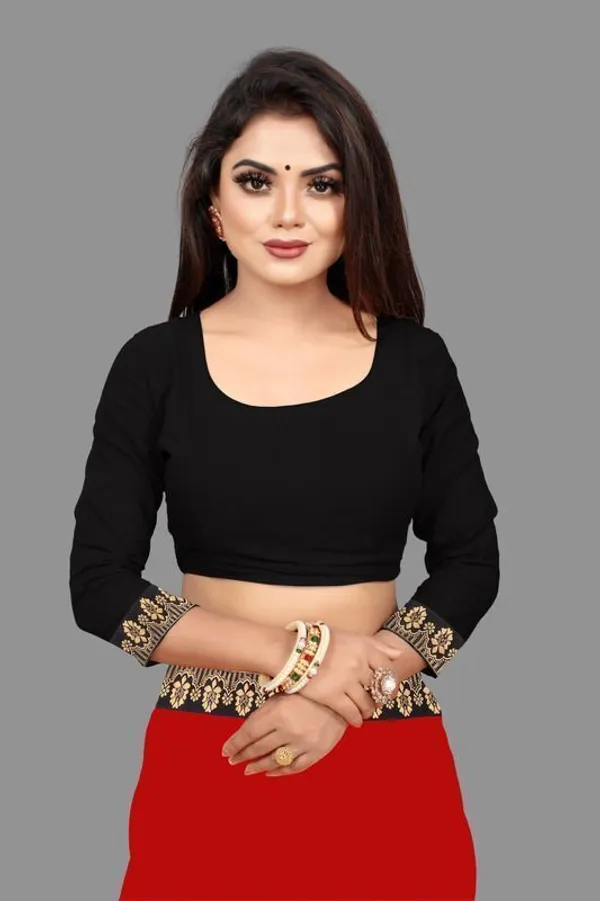 Shree_Shubh_Creation_Solid_Bollywood_Georgette_Saree_With_Unstitched_Blouse_(Red)