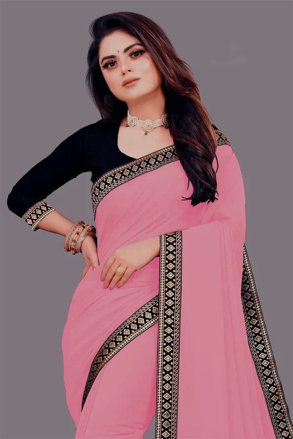 Shree_Shubh_Creation_Woven_Daily_Wear_Georgette_Saree_With_Unstitched_Blouse_(Pink)