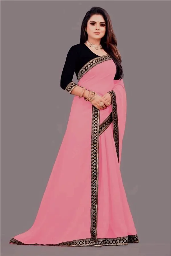 Shree_Shubh_Creation_Woven_Daily_Wear_Georgette_Saree_With_Unstitched_Blouse_(Pink)