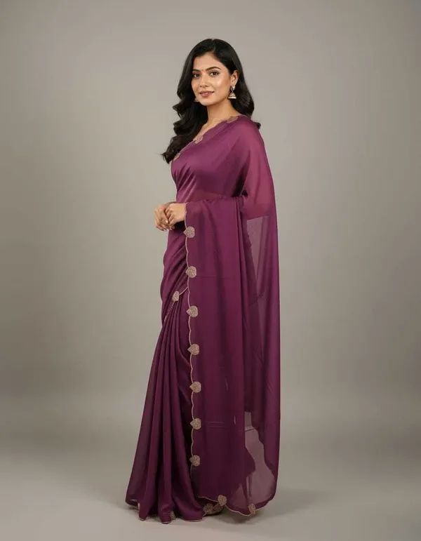 Shree_Shubh_Creation_Self_Design_Bollywood_Pure_Silk_Saree_With_Unstitched_Blouse_(Magenta)