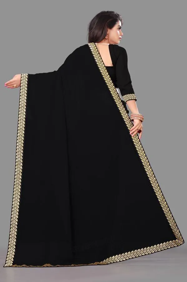 Shree_Shubh_Creation_Self_Design_Daily_Wear_Georgette_Saree_With_Unstitched_Blouse_(Black)