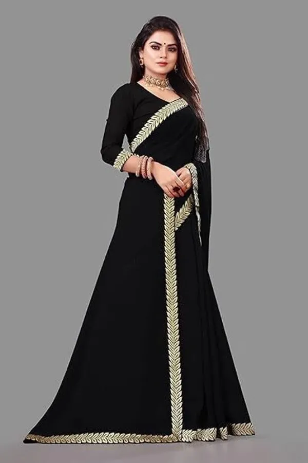 Shree_Shubh_Creation_Self_Design_Daily_Wear_Georgette_Saree_With_Unstitched_Blouse_(Black)