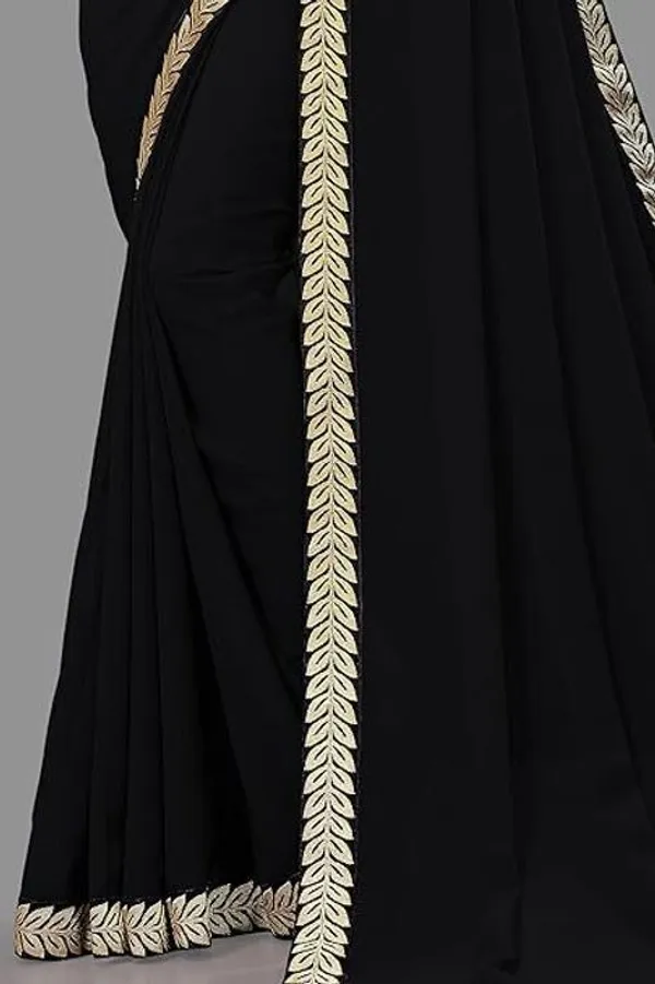 Shree_Shubh_Creation_Self_Design_Daily_Wear_Georgette_Saree_With_Unstitched_Blouse_(Black)