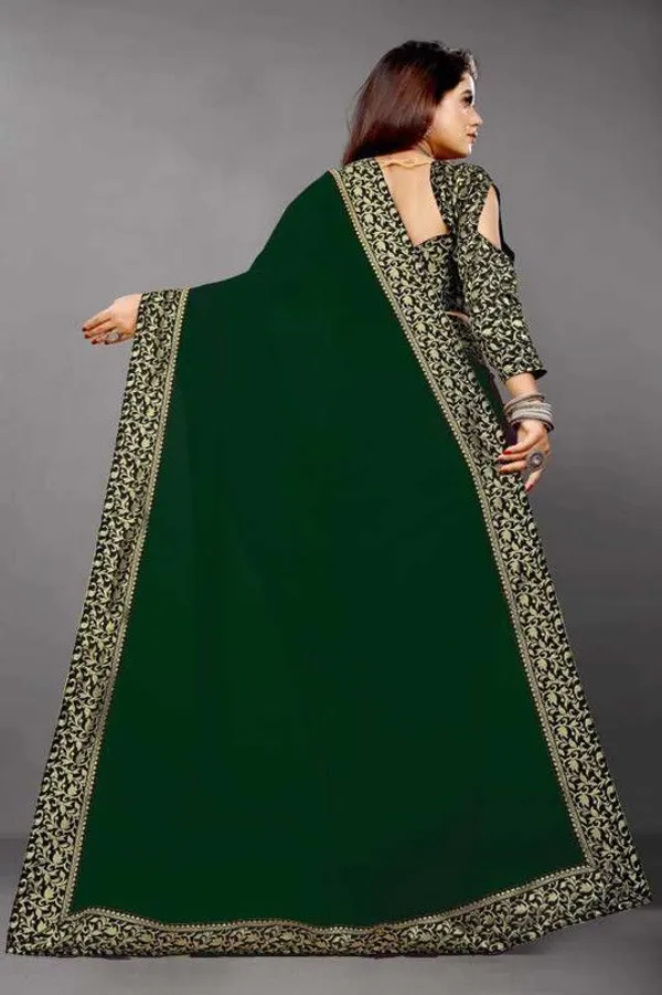 Shree_Shubh_Creation_Solid_Daily_Wear_Georgette_Saree_With_Unstitched_Blouse_(Green)