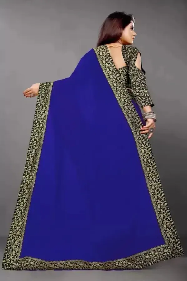 Shree_Shubh_Creation_Solid,_Woven_Daily_Wear_Georgette_Saree_With_Unstitched_Blouse_(Blue)