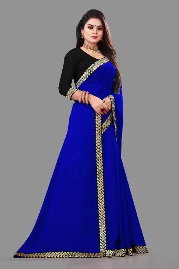 Shree_Shubh_Creation_Solid_Daily_Wear_Georgette_Saree_With_Unstitched_Blouse