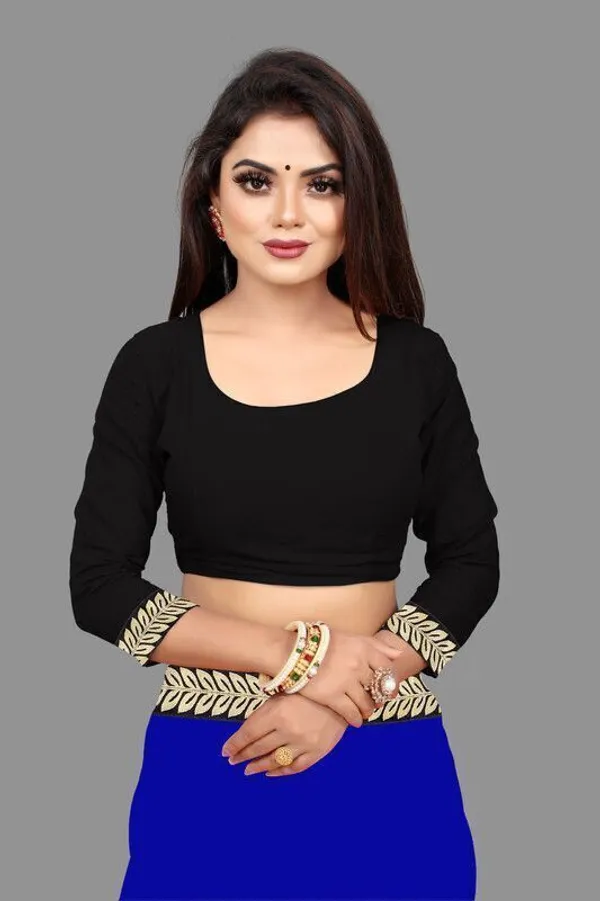 Shree_Shubh_Creation_Solid_Daily_Wear_Georgette_Saree_With_Unstitched_Blouse