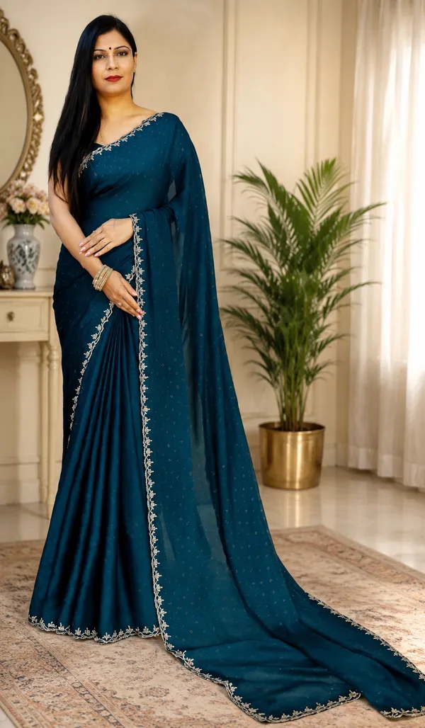 Shree_Shubh_Creation_Self_Design_Saree_With_Attached_Blouse_Art_Silk_Saree_(Blue)