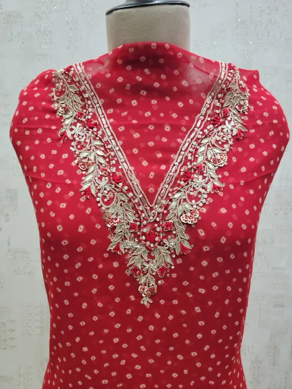 Red_Heavy_Georgette_V_Neck_Unstitched_3_Piece_Suit_For_Women