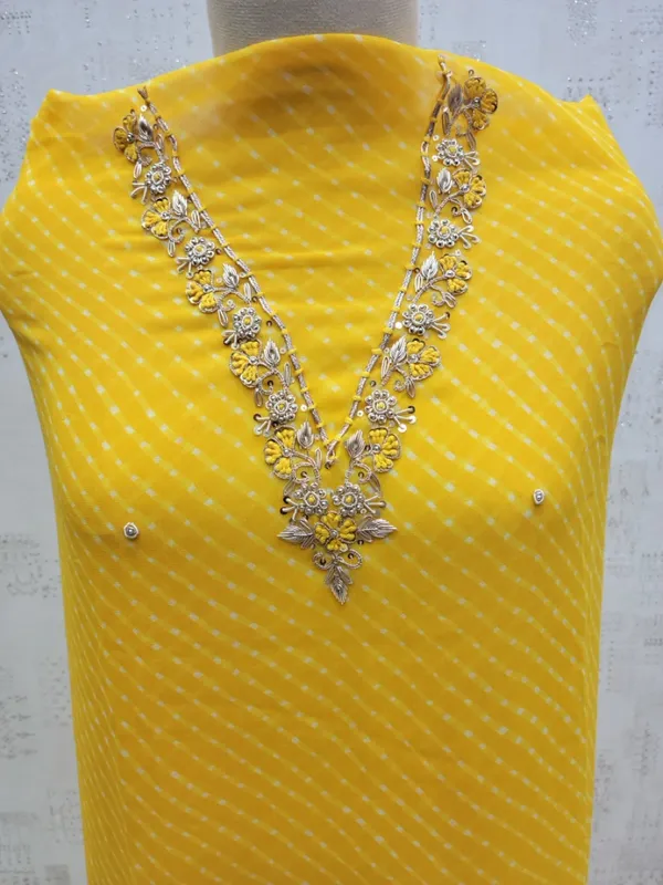 Yellow_Mothda_Light_V_Neck_Bandhej_Unstitched_3_Piece_Suit_For_Women