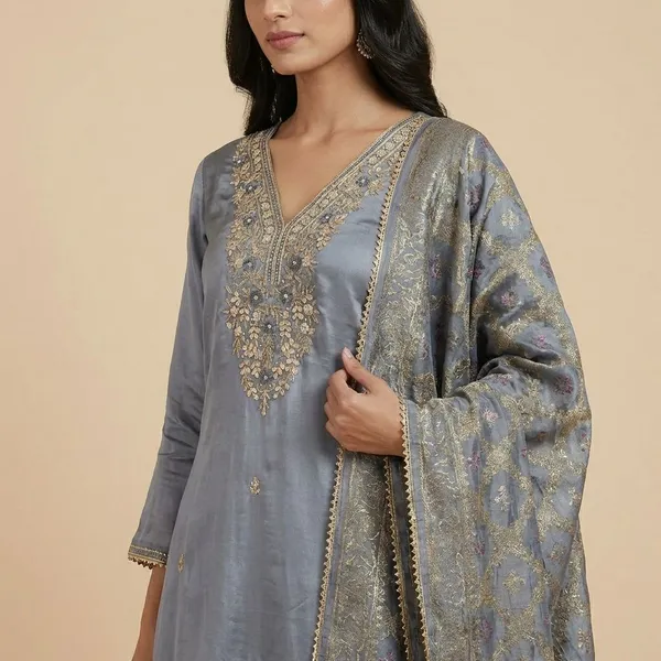 Grey_And_Pink_Premium_Ho_Silk_Material_Unstitched_3_Piece_Suit_For_Women