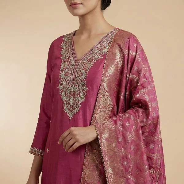 Grey_And_Pink_Premium_Ho_Silk_Material_Unstitched_3_Piece_Suit_For_Women