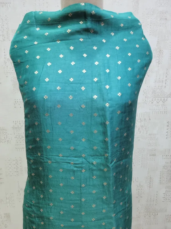 Green_Heavy_Dola_Silk_Unstitched_3_Piece_Suit_For_Women