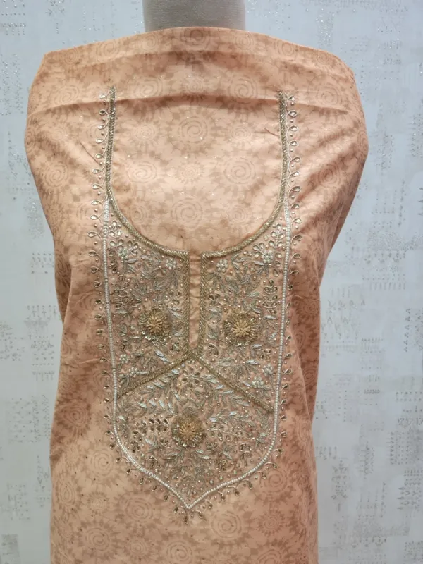 Orange_Premium_Chanderi_Digital_Sequin_Unstitched_3_Piece_Suit_For_Women
