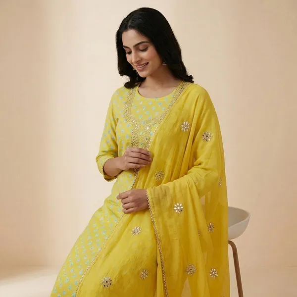 Mustard_Premium_Cotton_Gotta_Neck_Work_Unstitched_Suit_For_Women
