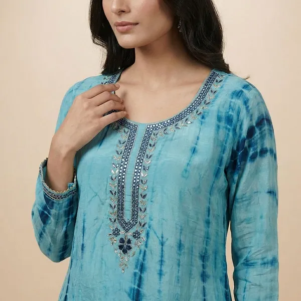 Blue_Premium_Shibori_Crepe_Unstitched_3_Piece_Suit_For_Women