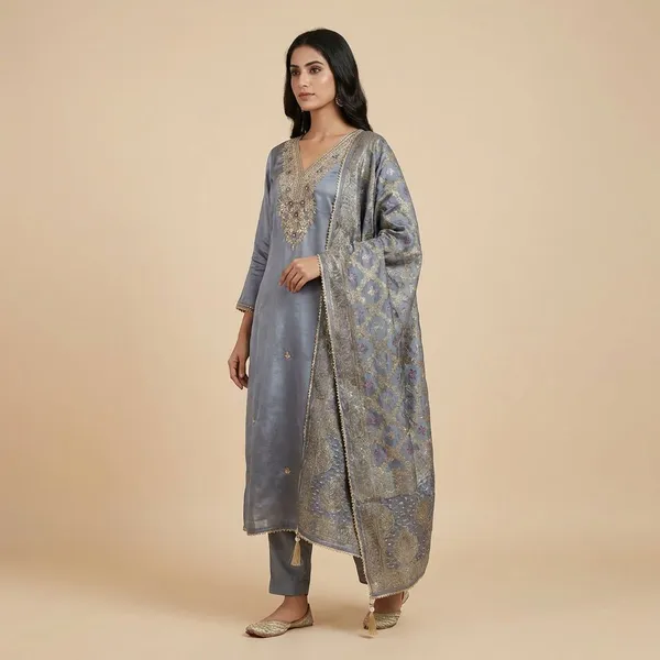 Grey_Premium_Ho_Silk_Material_Unstitched_3_Piece_Suit_For_Women