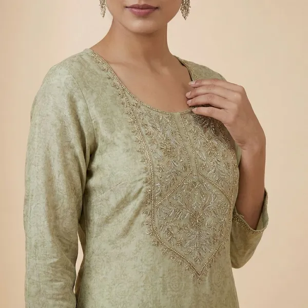 Grey_And_Orange_Premium_Chanderi_Digital_Sequin_Unstitched_3_Piece_Suit_For_Women