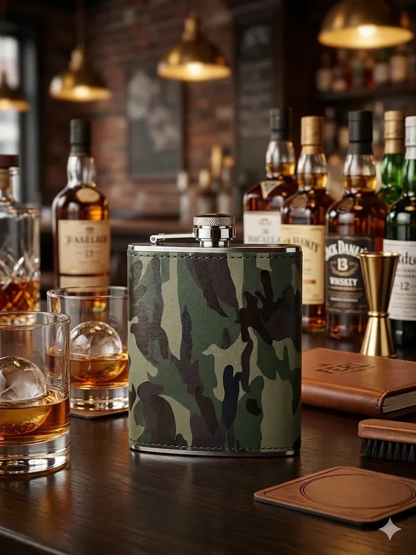 CamoRanger_steel__Hip_Flask_