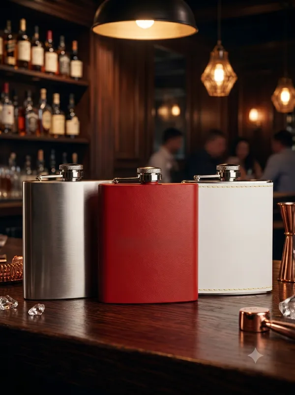 The_Triple_Spirit_Collection:_Premium_210ml_Hip_Flask_Trio_–_Matte_Black,_Crimson_Red_&_Stitched_White_Leather