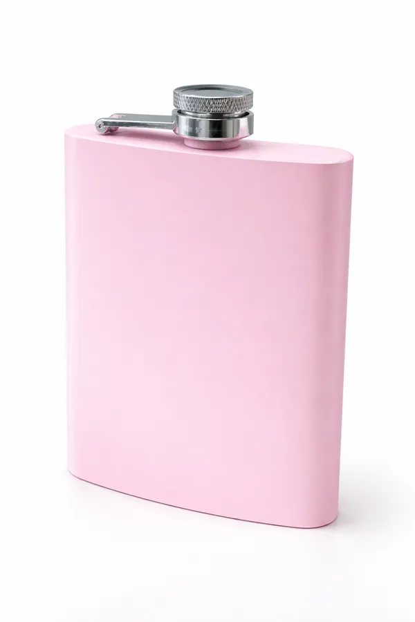 Pastel_Pink_Stainless_Steel_Hip_Flask_(8oz)