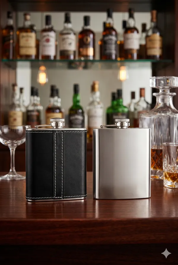 Heritage_Leather_&_Industrial_Steel_Flask_Duo