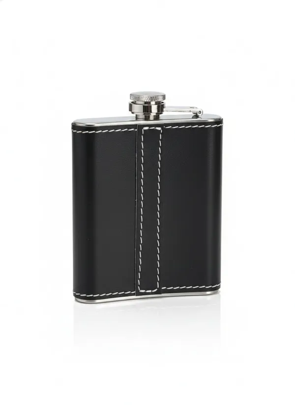 Royal_Leather_Wrapped_Hip_Flask_–_210_ml_|_Premium_Stainless_Steel_Design(Black)